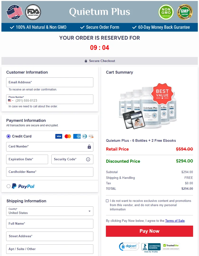 QuietumPlus_secure_checkout